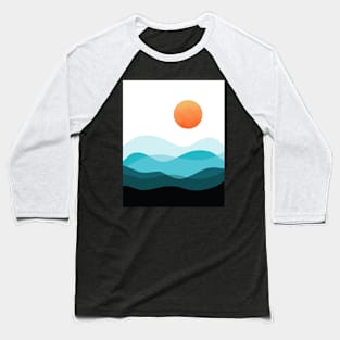 Ocean Sunrise Baseball T-Shirt